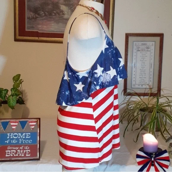 Patriotic Star and Stripe Tank Top - Picture 4 of 6